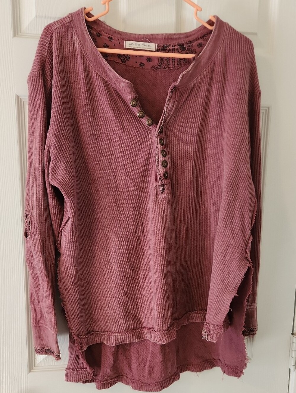 We The Free Dusty Rose Knit Men's Pullover Sz M